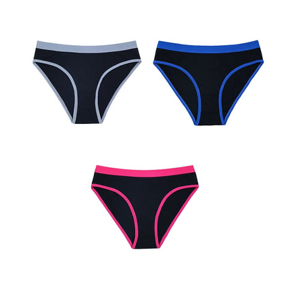 💖 3PCS Soft Cotton Sports Briefs – Comfortable & Breathable