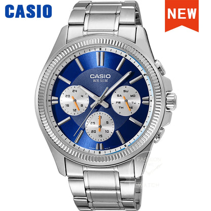 💼 Casio Luxury Quartz Watch – Military Style for Business & Adventure