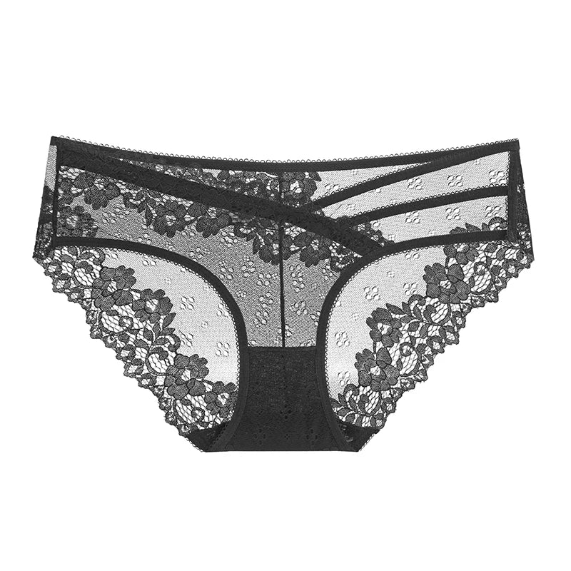 👙 Lace Transparent Low-Rise Panties – Feminine & Flirty