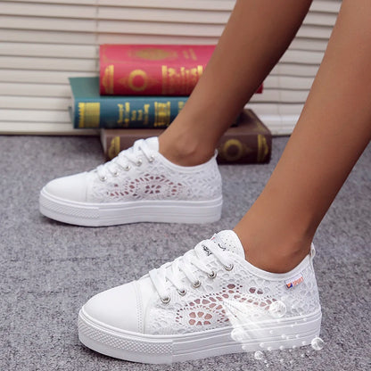 👟 Cutout Canvas Sneakers – Breezy Summer Steps