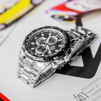 🏁 Casio Edifice Quartz Watch – Racing-Inspired Business Style
