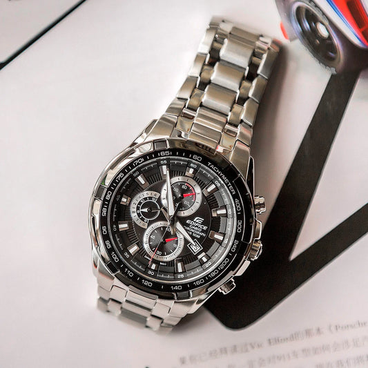 🏁 Casio Edifice Quartz Watch – Racing-Inspired Business Style