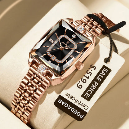 💼 POEDAGAR Luxury Rectangle Watch