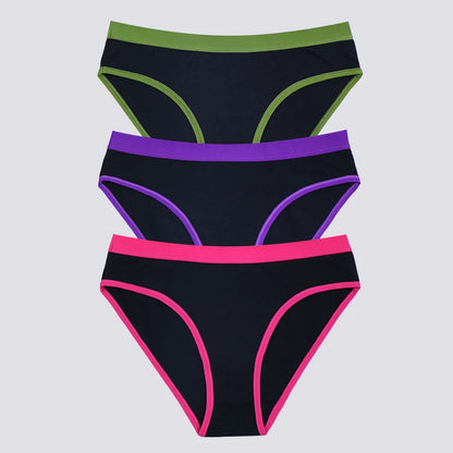 💖 3PCS Soft Cotton Sports Briefs – Comfortable & Breathable