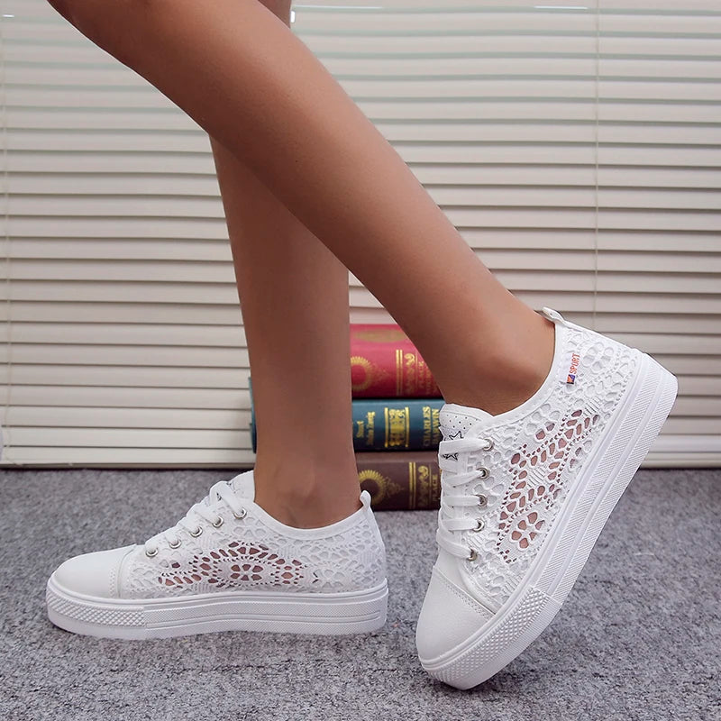 👟 Cutout Canvas Sneakers – Breezy Summer Steps