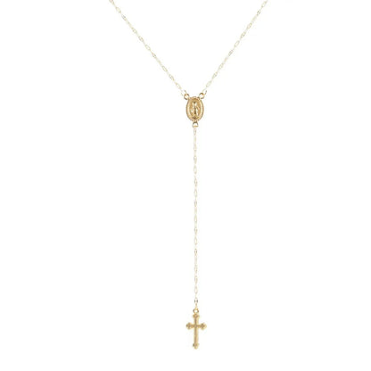 ✝️ 2024 New Vintage Christian Cross Bohemia Rosary Pendant Necklace