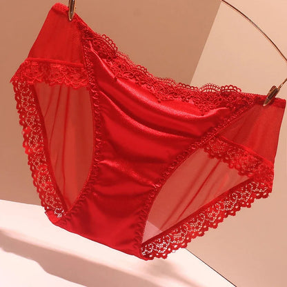 💖 Women's Panties Smooth Seamless Underpants – Satin & Lace Sexy Lingerie