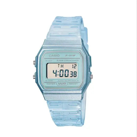 🧊 Casio Transparent Digital Watch – Unisex LED Sport Style