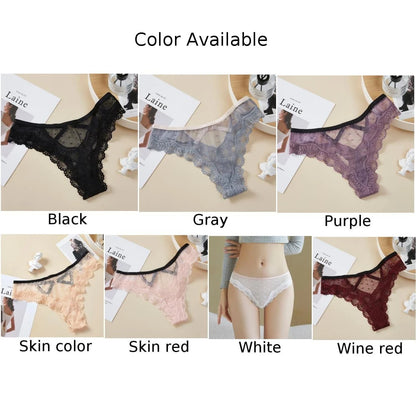 💗 Low Rise Sheer Panties – Breathable & Bold Elegance