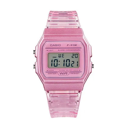 🧊 Casio Transparent Digital Watch – Unisex LED Sport Style