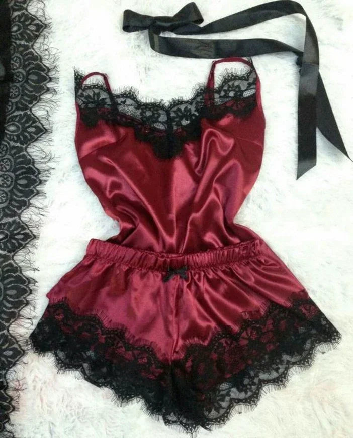 🔥 Women's Sexy Floral Embroidery Lingerie Set – Push Up Bralette & G-String Briefs