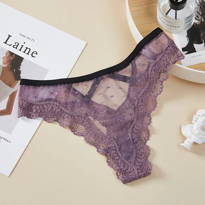 💗 Low Rise Sheer Panties – Breathable & Bold Elegance