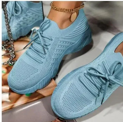 👟 Women Sneakers Breathable Lace-Up Summer Sports Shoes