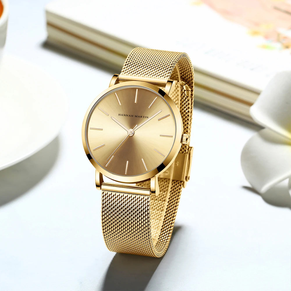 🌸 Luxury Rose Gold Ladies Watch