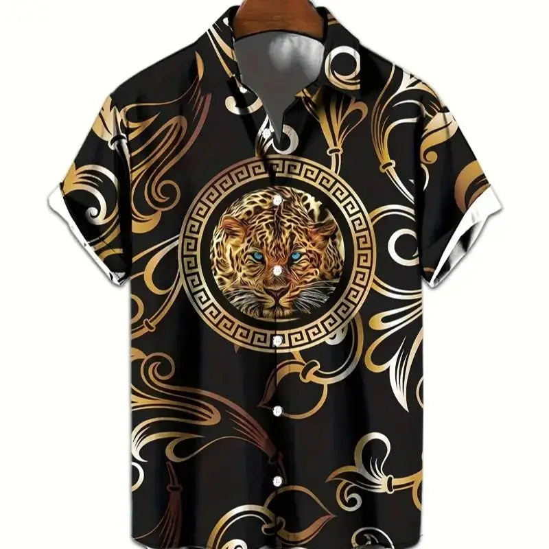 👑 Retro Men's Short Sleeve Shirt