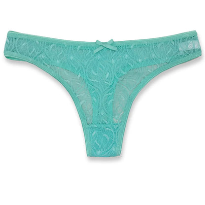 💖 Lace Patchwork Thong – Elegant Comfort Fit