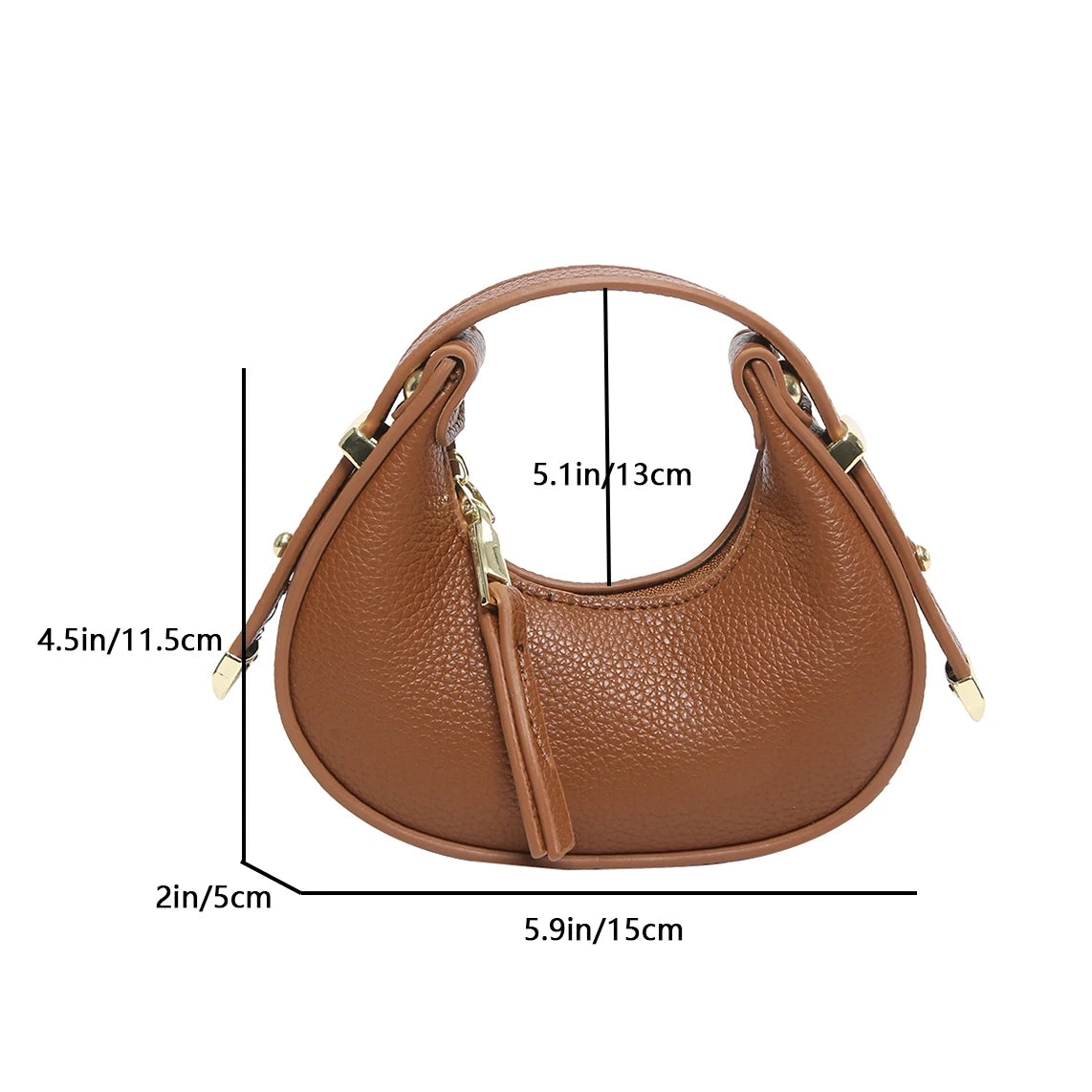 🩷 Y2K Mini Half Moon Purse – Trendy & Functional