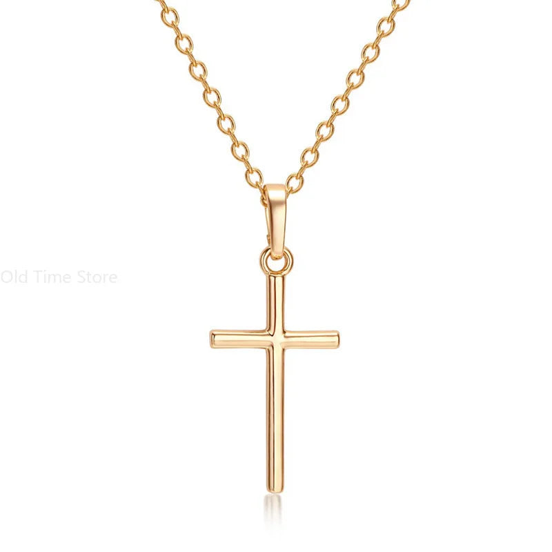 🌟 Gold Cross Necklace – Elegant Faith-Inspired Jewelry