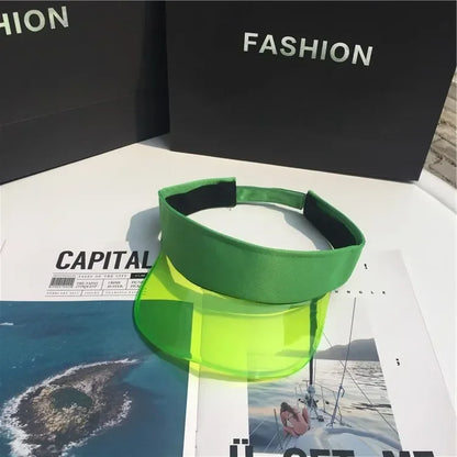 🕶️ Transparent Anti-UV Sun Visor – Stylish Summer Protection