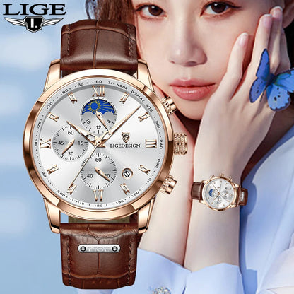 💎 LIGE Luxury Fashion Women's Watch