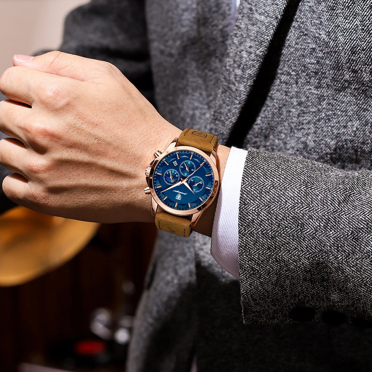 ⌚ POEDAGAR Men’s Quartz Watch