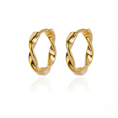 ✨ Heart Stainless Steel Hoop Earrings – Sparkling Elegance