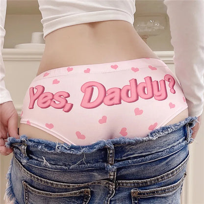 💖 Kawaii 3D “Yes Daddy” Panties