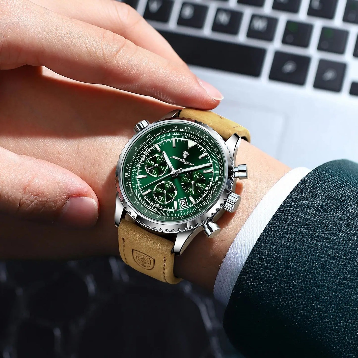 ⏱️ POEDAGAR Luxury Men’s Quartz Watch