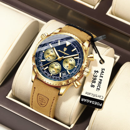 ⏱️ POEDAGAR Luxury Men’s Quartz Watch