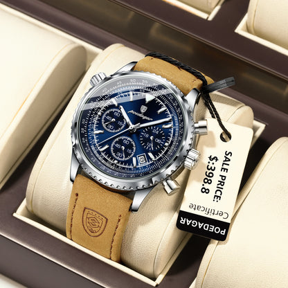 ⏱️ POEDAGAR Luxury Men’s Quartz Watch