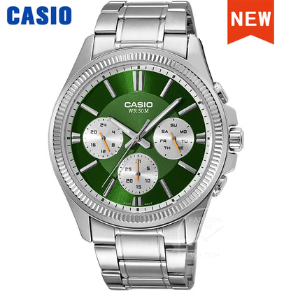 💼 Casio Luxury Quartz Watch – Military Style for Business & Adventure