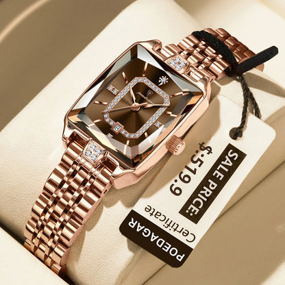 💼 POEDAGAR Luxury Rectangle Watch