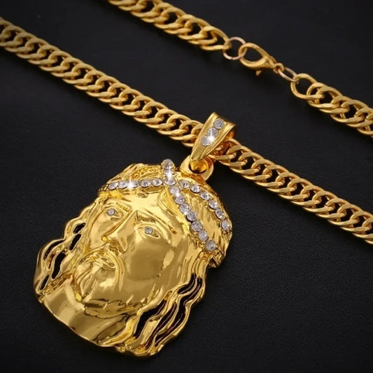 ✝️ Vintage Ice Jesus Pendant