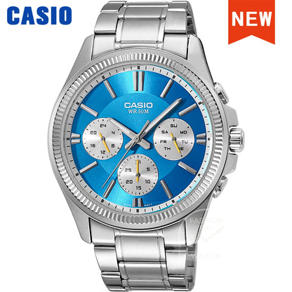 💼 Casio Luxury Quartz Watch – Military Style for Business & Adventure