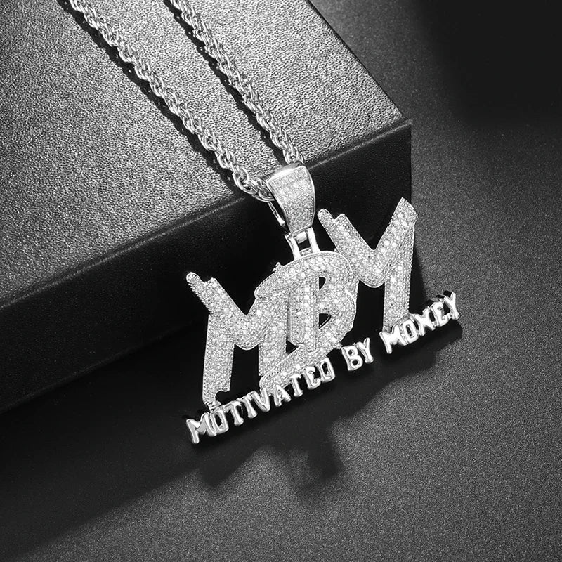 💎 Ice Crystal Alphabet Pendant 🔥