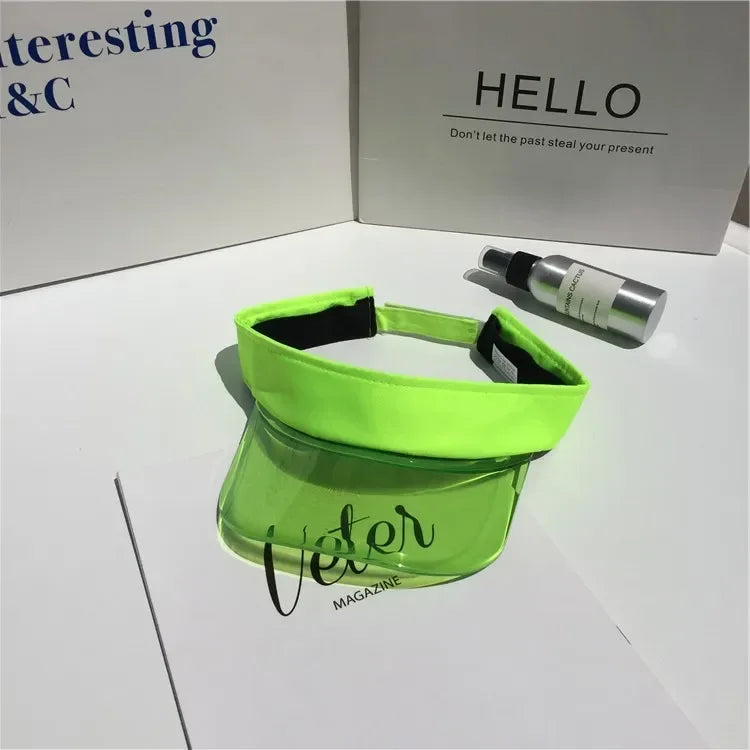 🕶️ Transparent Anti-UV Sun Visor – Stylish Summer Protection
