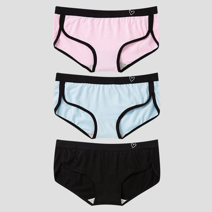 👙 BANNIROU 3Pcs Women's Briefs – Cotton Sports Fitness Panties