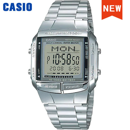 ⌚ Casio Vintage Silver Watch – Classic Digital Style for Men