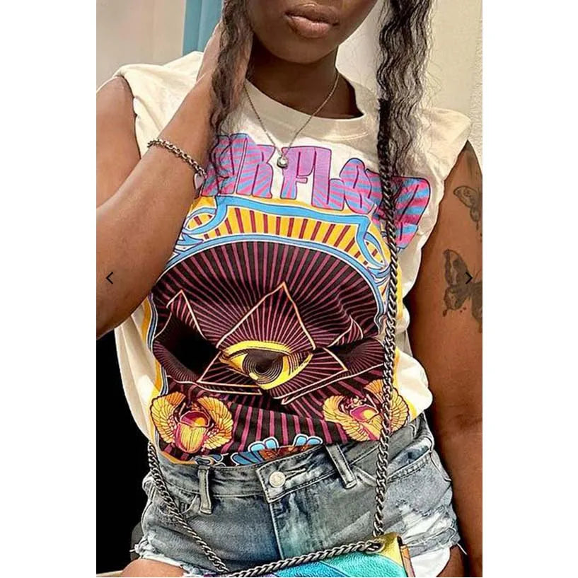🖤 Sexy Graphic Crop Top