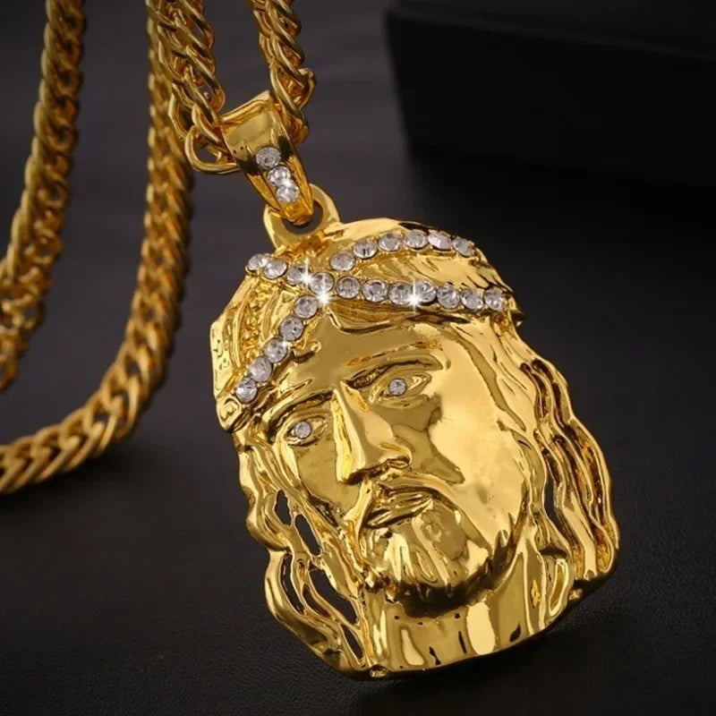 ✝️ Vintage Ice Jesus Pendant
