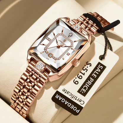 💼 POEDAGAR Luxury Rectangle Watch