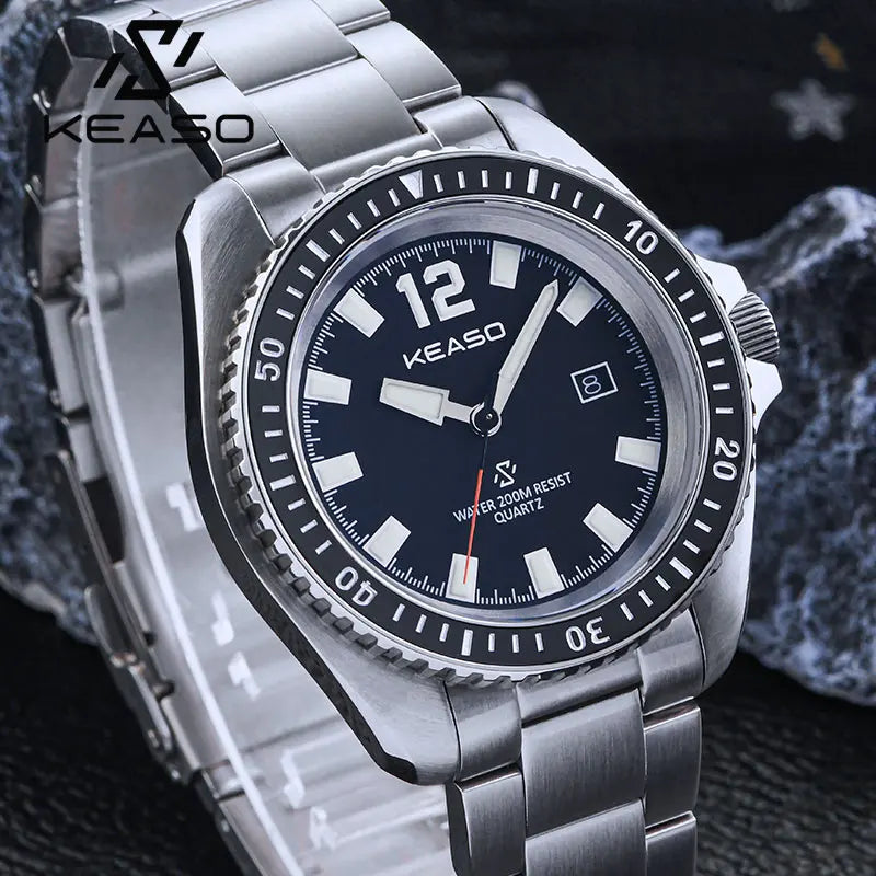 ⌚ KEASO Men’s Quartz Watch