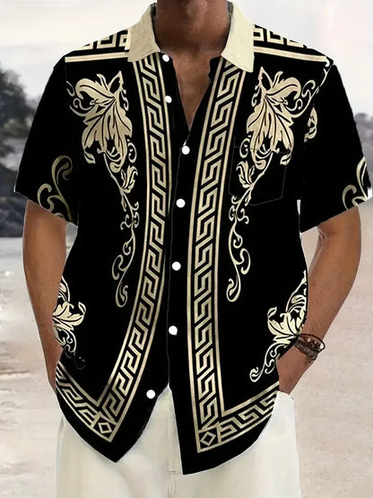 👑 Retro Men's Short Sleeve Shirt