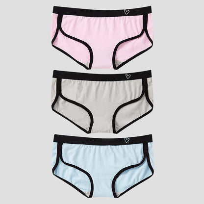 👙 BANNIROU 3Pcs Women's Briefs – Cotton Sports Fitness Panties
