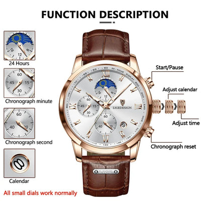 💎 LIGE Luxury Fashion Women's Watch