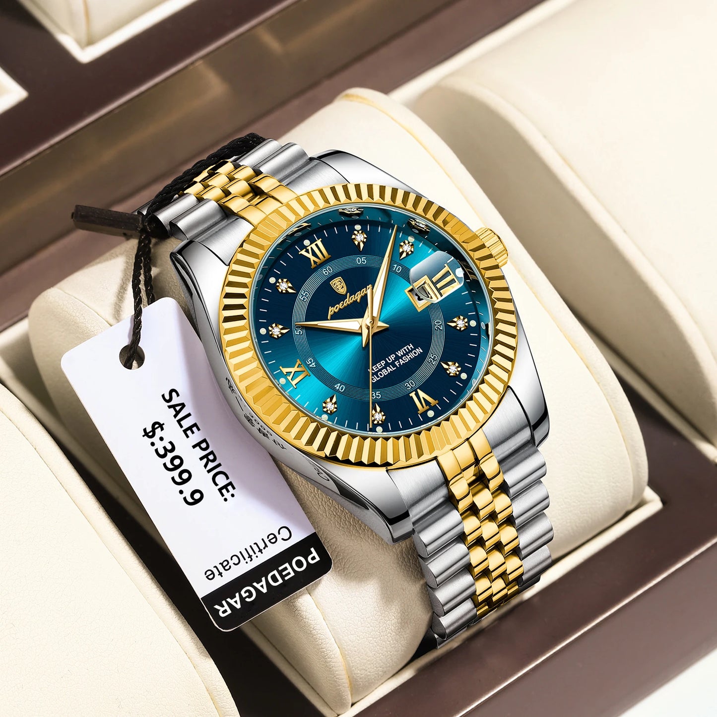 ⏱️ POEDAGAR Luxury Sport Wrist Watch