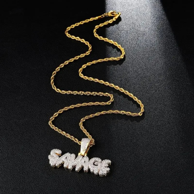 💎 Ice Crystal Alphabet Pendant 🔥