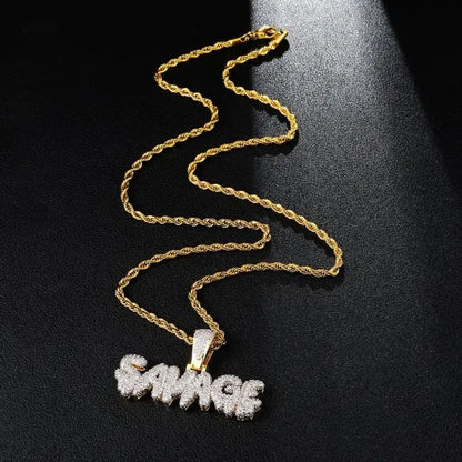 💎 Ice Crystal Alphabet Pendant 🔥