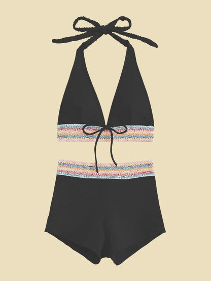 💖 High-Waisted Sexy White Bikini Set