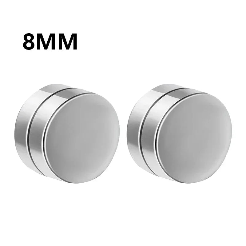 💎 1 Pair Crystal Strong Magnetic Ear Stud Clip Earrings
